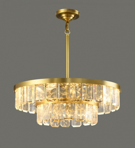 LVK QY 2093-600 GD люстра LED D60H15 фото 2 LVK QY 2093-600 GD люстра LED D60H15 фото 2