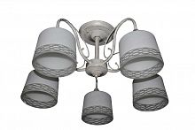 LVK C 0215/5 WG люстра D50H26 5хЕ27х60WT