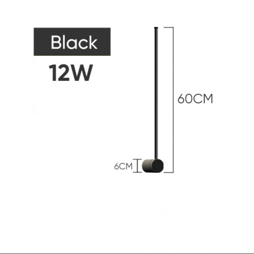LVK 8808-60 BK бра  LED D1.5H60 12W 2700К фото 4