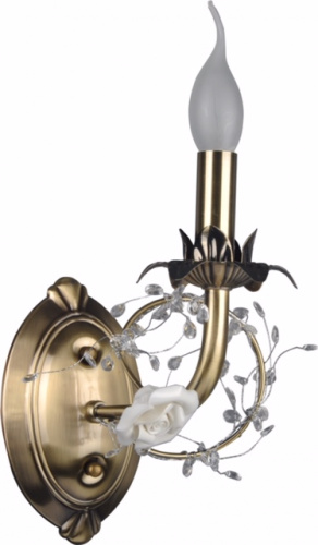 LVK MB 2179-1B AB+clear бра W12B27H27 1хЕ14х40W LVK MB 2179-1B AB+clear бра W12B27H27 1хЕ14х40W